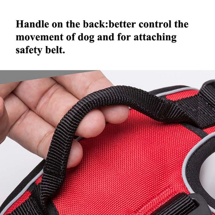 Padded reflective dog harness