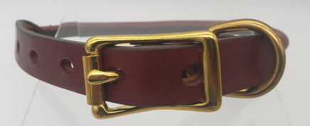 English bridle leather rolled collar