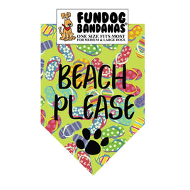 Bandana for Dogs "Beach Please"