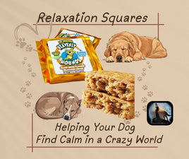 Canine Relaxation Square, Caming Treat,  Peanut Butter Flavor