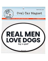 Car Magnet that says Real Men Love Dogs