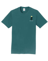 T-Shirt Unisex, Marine Green, Never Fish Alone