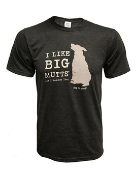 T-Shirt Unisex, Charcol, I like Big Mutts