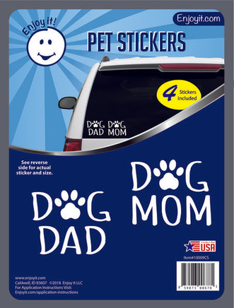 Car window decal sticker Dog Mom , Dog Dad