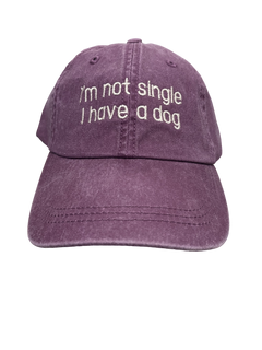 Baseball Hat I'm Not Single I have a Dog