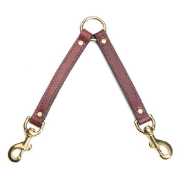 Leather 2 Dog Coupler bt Mendota