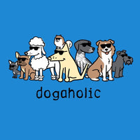 Canvas Tote Bag for Dog People "Dogaholic"