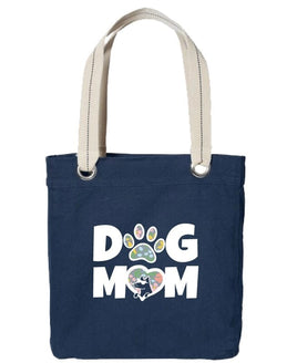 Canvas Tote Bag for Dog People "Dog Mom"