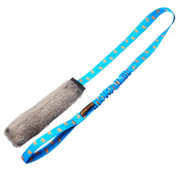 Rabbit Skin Squeaker Bungee Chaser Tug Toy