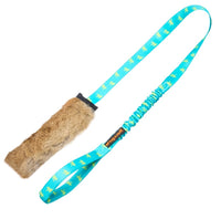Rabbit Skin Squeaker Bungee Chaser Tug Toy
