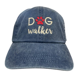 Hat, Baseball Cap Denim 'Dog Walker'