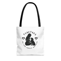 Canvas Tote Bag for Dog People "Together We Can Handle Anything"