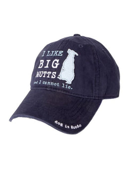 Hat, Baseball Cap Blue 'I Like Big Mutts'
