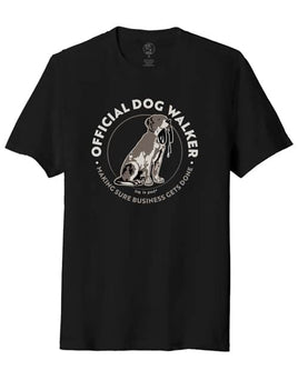T-Shirt Unisex, Black, Offical Dog Walker