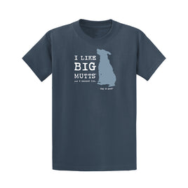 T-Shirt Unisex, Blue, I like Big Mutts