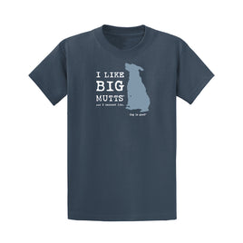 Tee-Shirt Unisex, Blue, I like Big Mutts