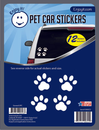 Car window decal sticker with Paw Prints