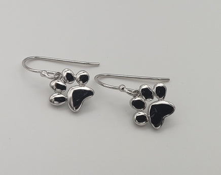 Sterling Silver pawprint earrings