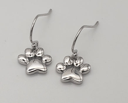 Sterling Silver pawprint earrings